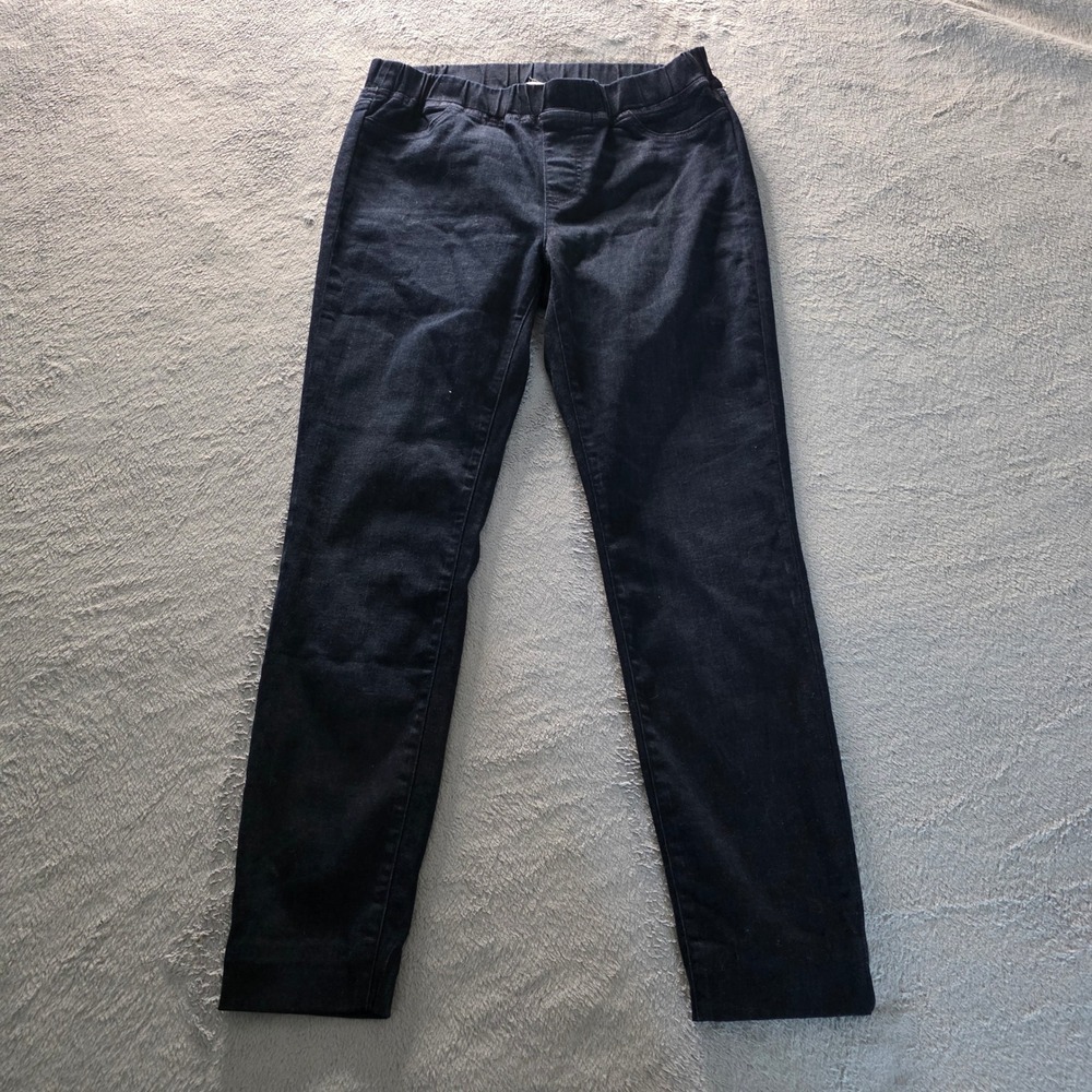 Eileen Fisher Womens Organic Cotton Stretch Skinny Jeans Dark Indigo Small S/P